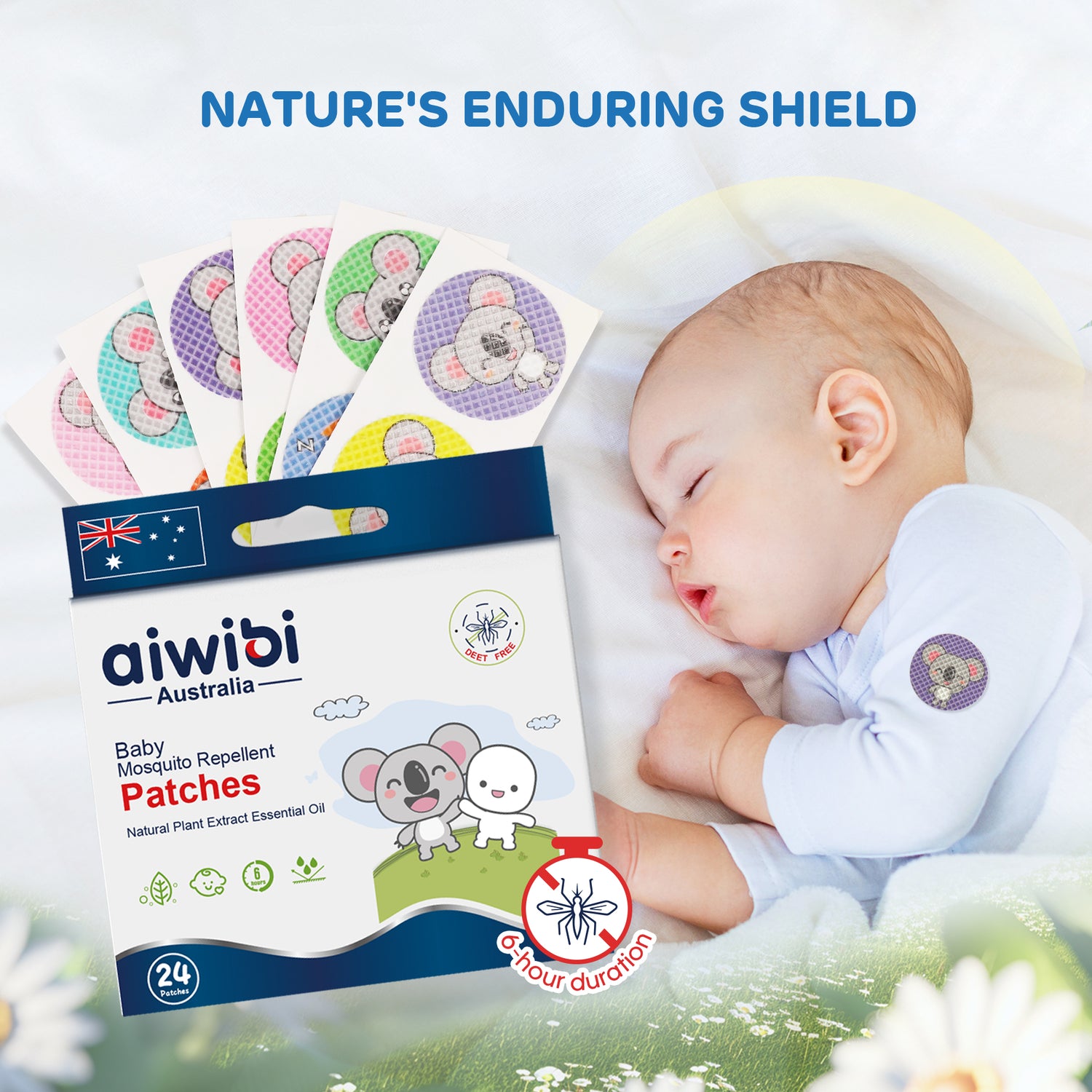 Baby Natural Plant Mosquito Repellent Patches
